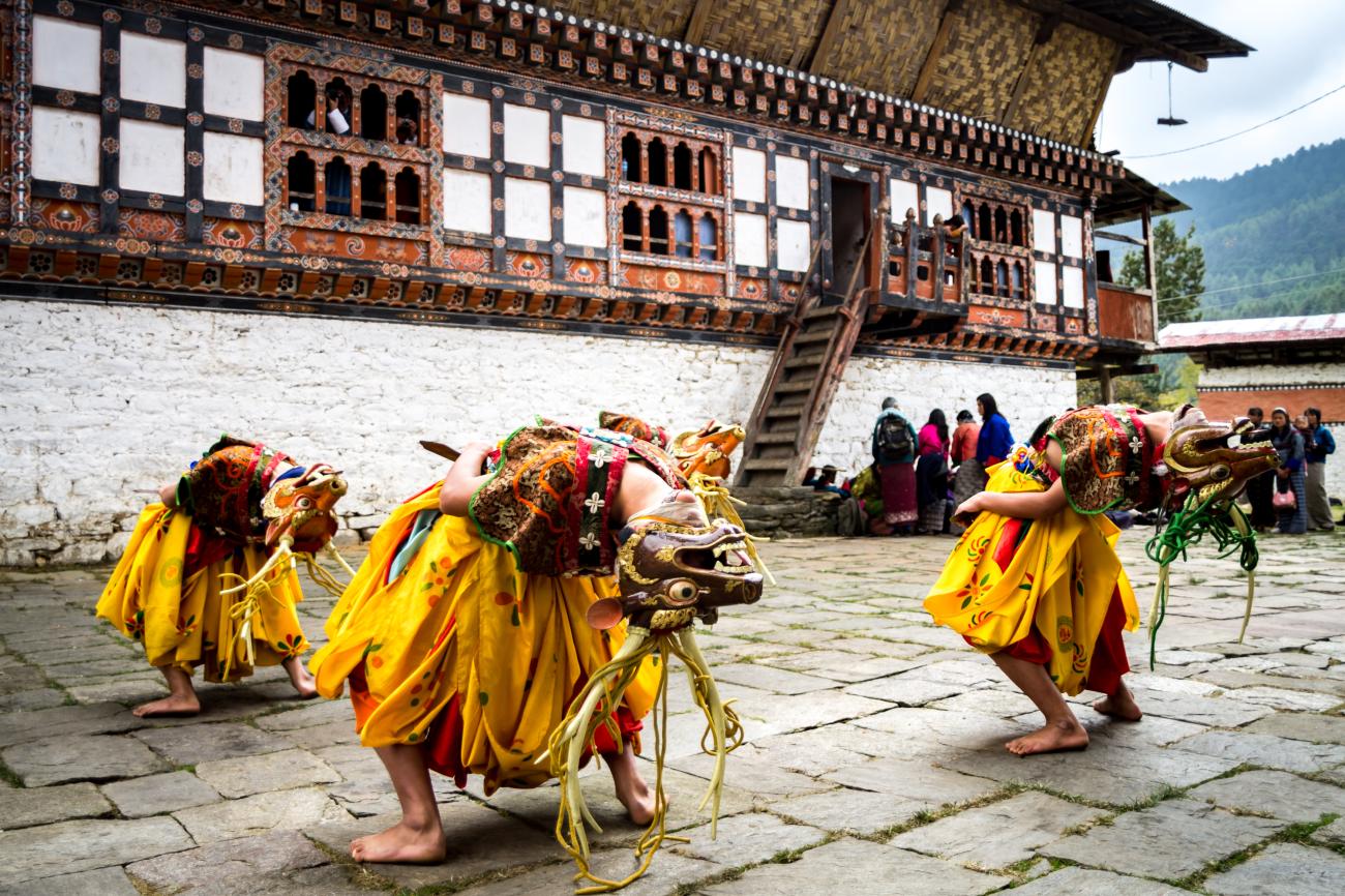 Bhutan dancers